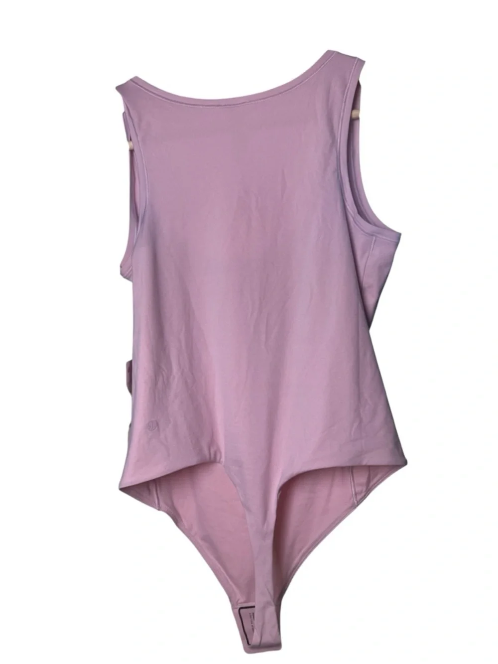 Lululemon Wundermost Square Neck Bodysuit Pink Haze M NWT